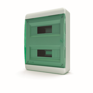 Щит навесной ЩРН-П 24 модуля зеленая крышка IP41 BNZ 40-24-1 Tekfor