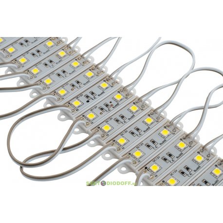Модуль св/д SMD5050 2 LED холодные белые в силиконе MINI