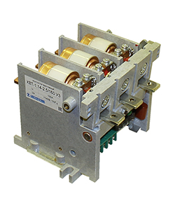Контактор вакуумный КВТ-1,14-2,5/160-3 У3, трёхполюсный, 380В, 3з+4р, нереверсивный, без реле Электротехник