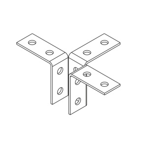 Пластина соединительная 3Д (горячий цинк) Ostec