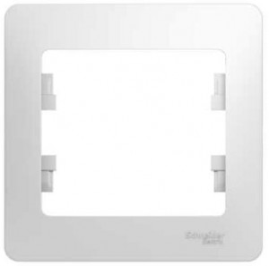 GLOSSA  Рамка горизонтальная 1-м . белый IP20 (уп.45шт) Schneider Electric
