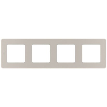 INSPIRIA Рамка горизонт/вертик 4 пост 10А шампань IP20 Legrand