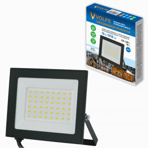 Прожектор св/д 70W(5950lm) 6500К черный ULF-Q519  IP65 220-240V Volpe 