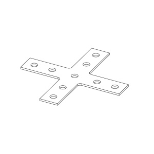 Пластина крестообразная усиленная (горячий цинк) Ostec