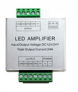 Усилитель для RGB+W ленты 12/24V 288W/576W 24А IP20 General