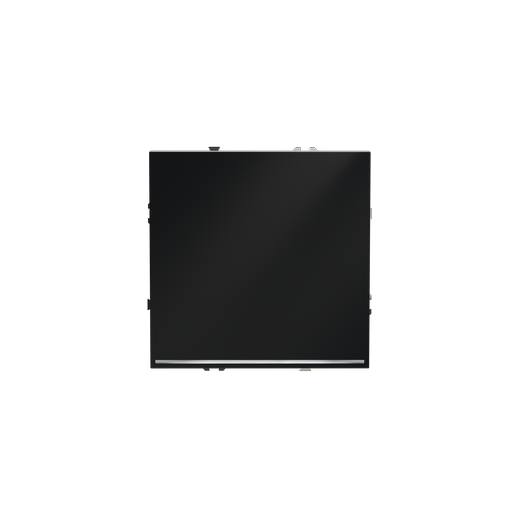 Выключатель встраиваемый Voltum S70 одноклавишный с подсветкой 10А, (черный матовый)