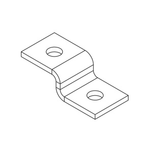 Пластина Z-образная 2 отверстия (гальваника) Ostec