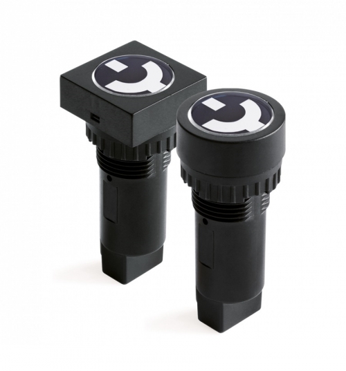 Индикатор положения выключателя, винт. подкл., уст.размер 22/30, круг., крас., 230В, DKC