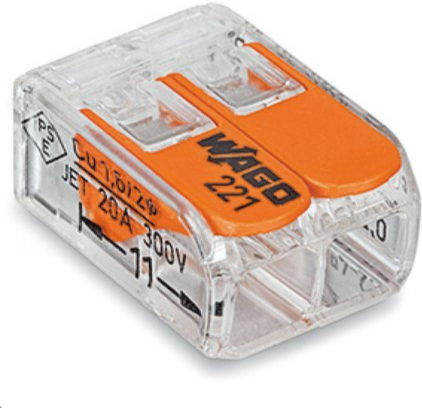 Клемма (2х0,2-4мм2 с рычажком) (100шт) Wago