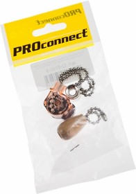 Выкл. д/бра (сонетка) c деревянным наконечником, серебро PROconnect