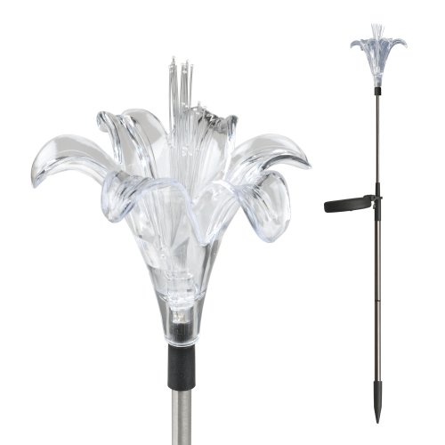 Садовый светильник на солнечной батарее Special RGB IP44 серебряный Uniel