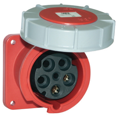 Розетка скрытой установки IP67 125A 3P+E 400V DKC