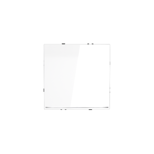 Выключатель встраиваемый Voltum S70 одноклавишный с подсветкой 10А, (белый глянцевый)