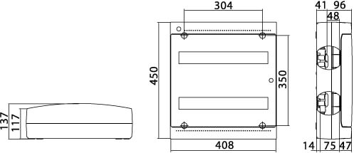 ЩРн-П-36, IP41, белый, с усиленным клеммным блоком 2х87312 DKC