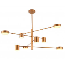 Люстра св/д Мекли 4х6w+4х8w 3000K d100 H90 золото Kink Light