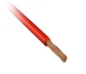 Провод силовой ПУГВнг(A) - LS 1х6  ТРТС красный Металлист