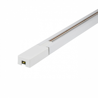 Шинопровод осветительный 1-фазный L=1м с заглушкой и вводом пит. БЕЛЫЙ UBX-Q122 Volpe