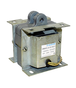 Электромагнит ЭМИС-4100 МУ3, 220В, тянущее исполнение, ПВ 100%, IP20, с гибкими выводами Электротехник