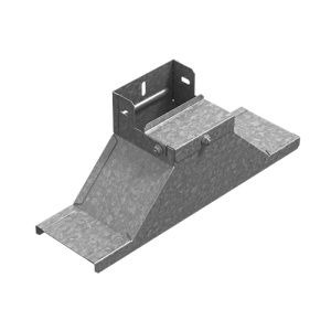 Крышка-ответвитель вертикальный боковой к лотку 100х80, толщ. 1,0 мм, гор. цинк Ostec