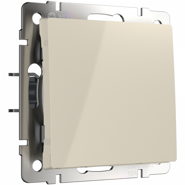 Встраиваемые механизмы кнопка звонка СУ 1 кл . слоновая кость IP20 Werkel