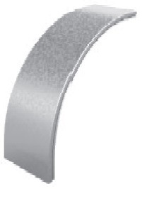 Крышка угла внешнего плавного 90 град. к лотку 100, толщ. 0,7 мм, Сендзимир цинк Ostec