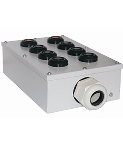 Пост управления ПКУ-15-21.241-54У2 (6*ВК30-10-11110-54(1з+1р) черная + 2*ВК30-10-11110-54(1з+1р) красная + PG-36) Электротехник