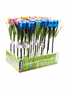 Св-к садовый на солн.батарее Тюльпаны 1LED (24шт) Белый свет IP44 USL-C-651/PT305 Uniel