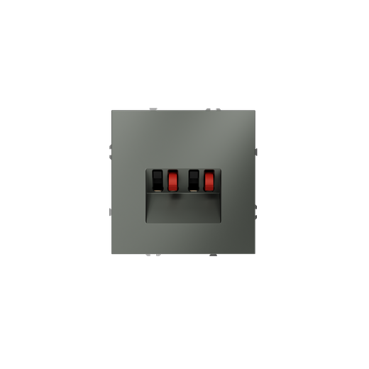 Розетка акустическая встраиваемая Voltum S70 4-местная, (титан)