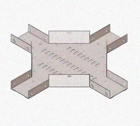 Лоток крестообразный перфорированный КМ 150х65 У3, окрашенный, S1,0