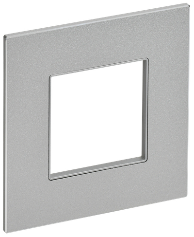 SKANDY Рамка 1-местная SK-F31S металл серебряный IEK