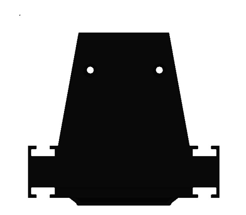 Donel Боковая глухая заглушка для профиля DN18521 Цвет:Черный матовый, RAL9005,Серия:DN8ALE