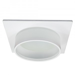 Светильник потолочный встраиваемый, 15W 230V GX53, белый, квадрат, без лампы, DL501 Feron