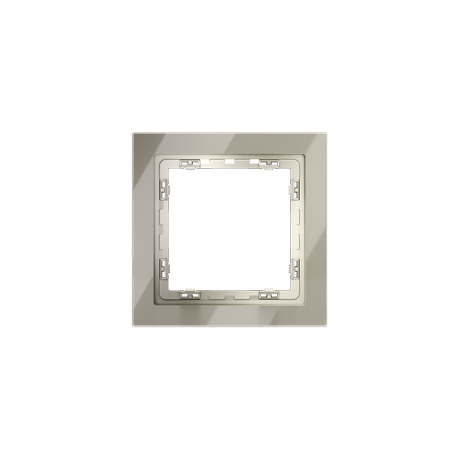 Рамка стеклянная Voltum S70 на 1 пост, (шелк, стекло)