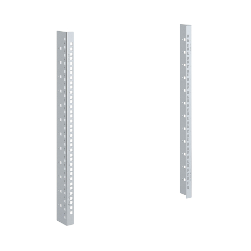 Вертикальные монтажные профили 12U, "L" для 19" IT-корпусов ДКС серии STI/CQE, 2шт DKC