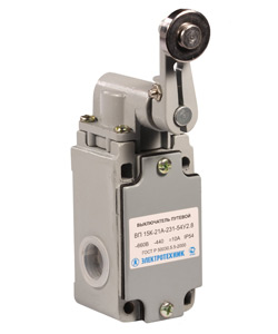 Выключатель путевой ВП 15К-21А-231-54 У2.8, рычаг с роликом, прямого действия, IP54 Электротехник