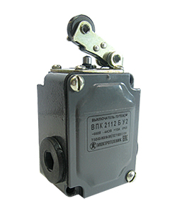 Выключатель путевой ВПК-2112-БУ2, рычаг с роликом, IP65 Электротехник