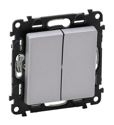 Valena LIFE Механизм выключателя СУ 2 кл 10А алюминий IP20 Legrand