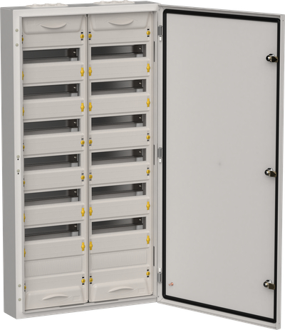 TITAN 5 Корпус мет. ЩРн-168 (2х84) 1085х570х140 IP54 сер IEK