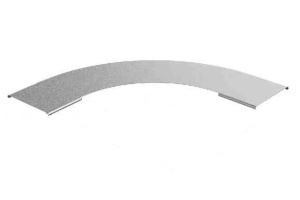 Крышка к повороту 90 град. для лестничного лотка НЛО 500, толщ. 1,0 мм, гор. цинк Ostec