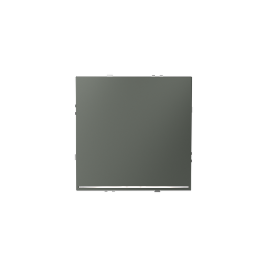 Выключатель встраиваемый Voltum S70 одноклавишный с подсветкой 10А, (титан)