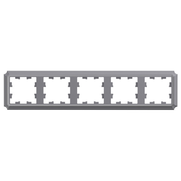 ATLASDESIGN ANTIQUE 5-постовая рамка, универсальная, сталь Systeme Electric