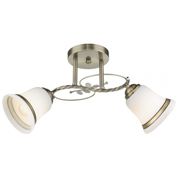 Люстра потолочная Бронза/Белый, Бронза E27 2*60Вт 112-507-02 VELANTE