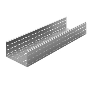 Универсальный лоток перфорированный 150х150х3000, толщ. 1,2 мм, Сендзимир цинк Ostec