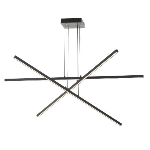 Люстра светодиодная подвесная с пультом 90Вт 7000Лм 3000-5500К чёрны/матовый Citilux