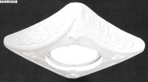 Св-к встр. MR16 Квадрат гипс под покраску 100(80)x44 Белый Gauss