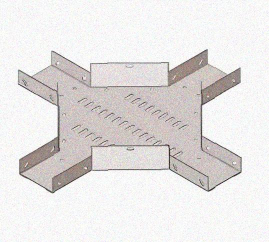 Лоток крестообразный перфорированный КМ 50х50 У3, окрашенный, S1,0