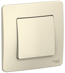 BLANCA выключатель 1кл. молочный Schneider