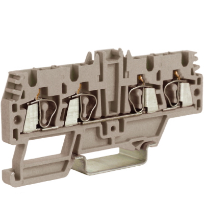 HMM.2/2+2GR(Ex), проходной зажим 2,5 кв.мм серый 2 ввод/2 вывода DKC