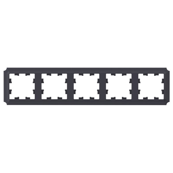 ATLASDESIGN ANTIQUE 5-постовая рамка, универсальная, карбон Systeme Electric