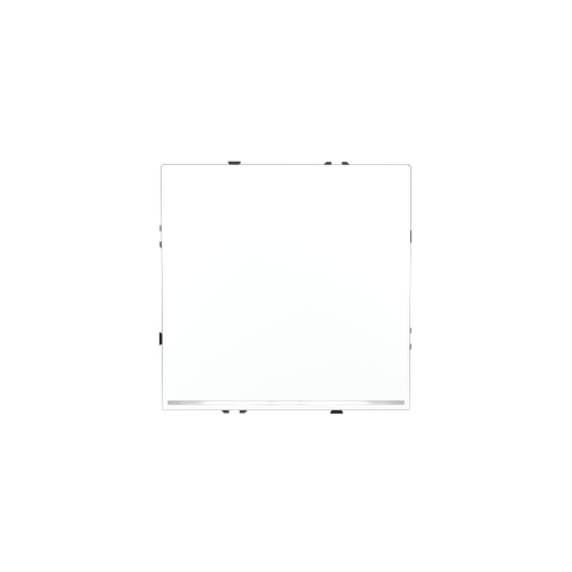 Проходной переключатель встраиваемый Voltum S70 одноклавишный с подсветкой 10А, (белый матовый)